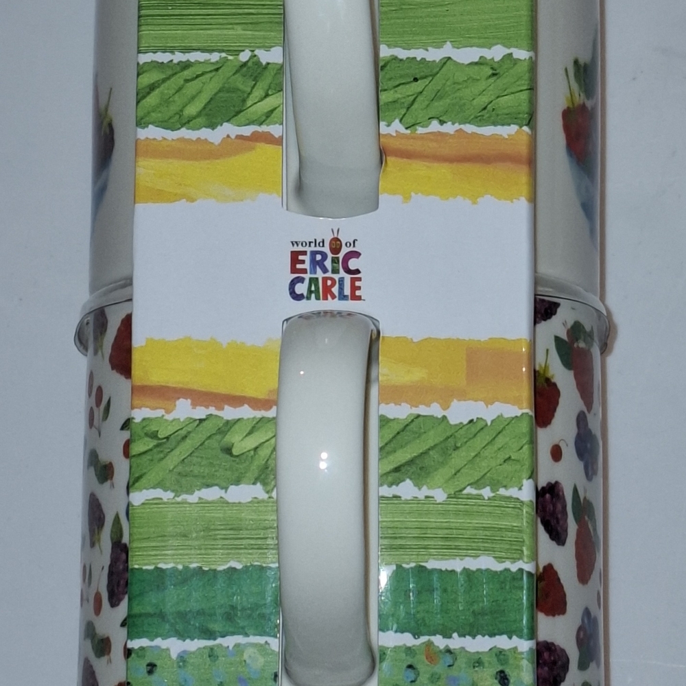 BNIB World of Eric Carle Very Hungry Caterpillar Stackable Coffee Mug Set Of 2. - Picture 2 of 7